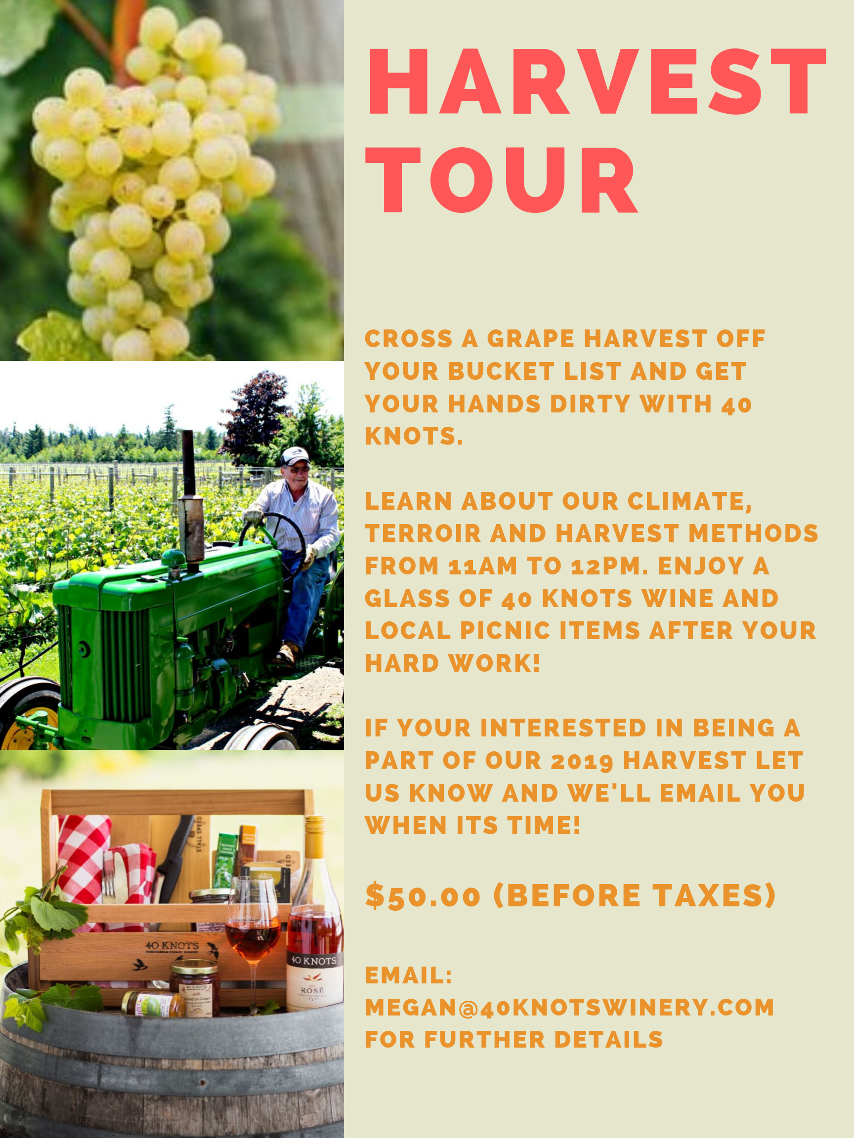 image of Harvest tour 2019 promotion