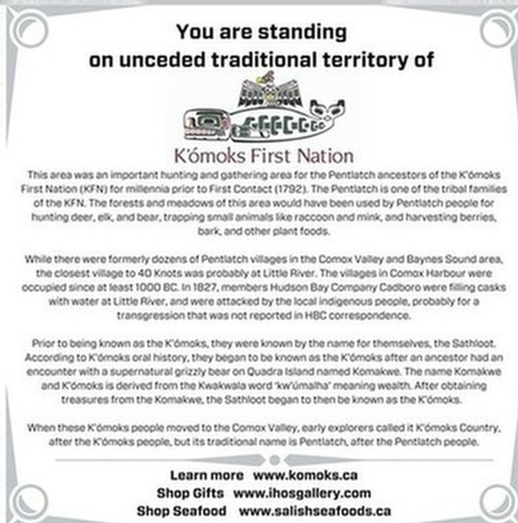 image of Komoks Nation treaty.