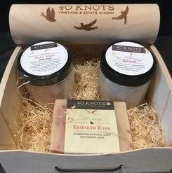 Image of open box containing 40 knots products.