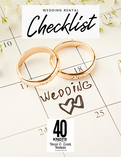 image of calendar with two interlocked gold wedding rings.