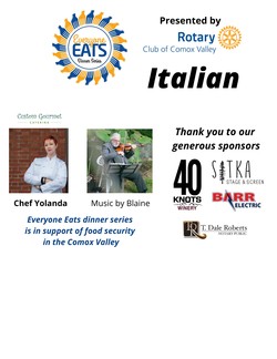 Italian Dinner Oct 20th 5pm