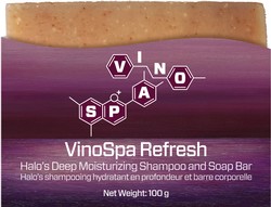 VinoSpa Refresh Halo’s Deep Moisturizing Shampoo and Body Bar