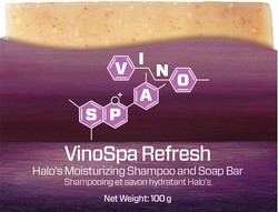 VinoSpa Refresh Halo’s Moisturizing Shampoo and Body Bar