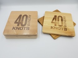 4 pack Cedar Coasters