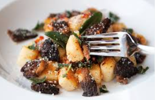 Buckwheat Gnocchi with Morels