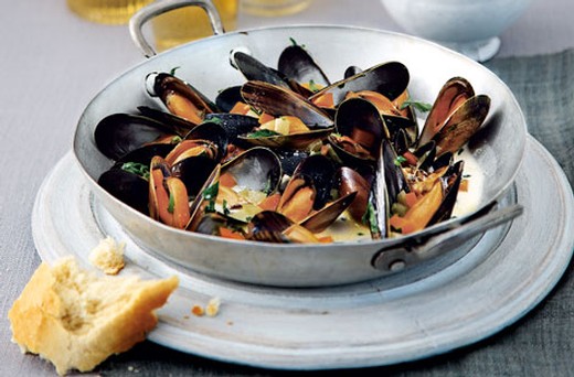 Steamed Mussels