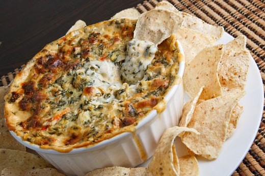 Cheesy Spinach and Wine Dip