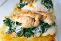 Stuffed Chicken Breast with White Wine Sauce